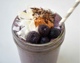 Wild Blueberry Chocolate Coconut Smoothie