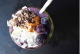 Wild Blueberry Chocolate Coconut Smoothie