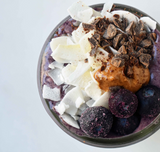 Wild Blueberry Chocolate Coconut Smoothie